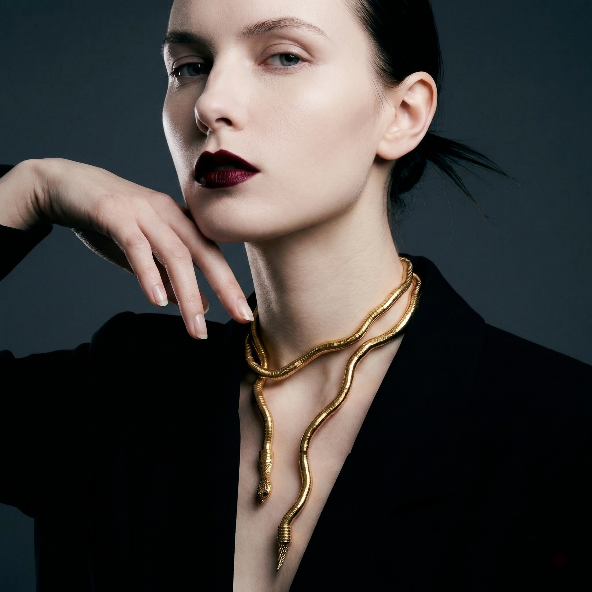 Gold Snake Necklace