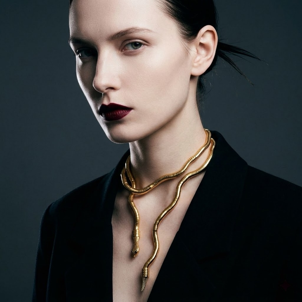 Gold Snake Necklace