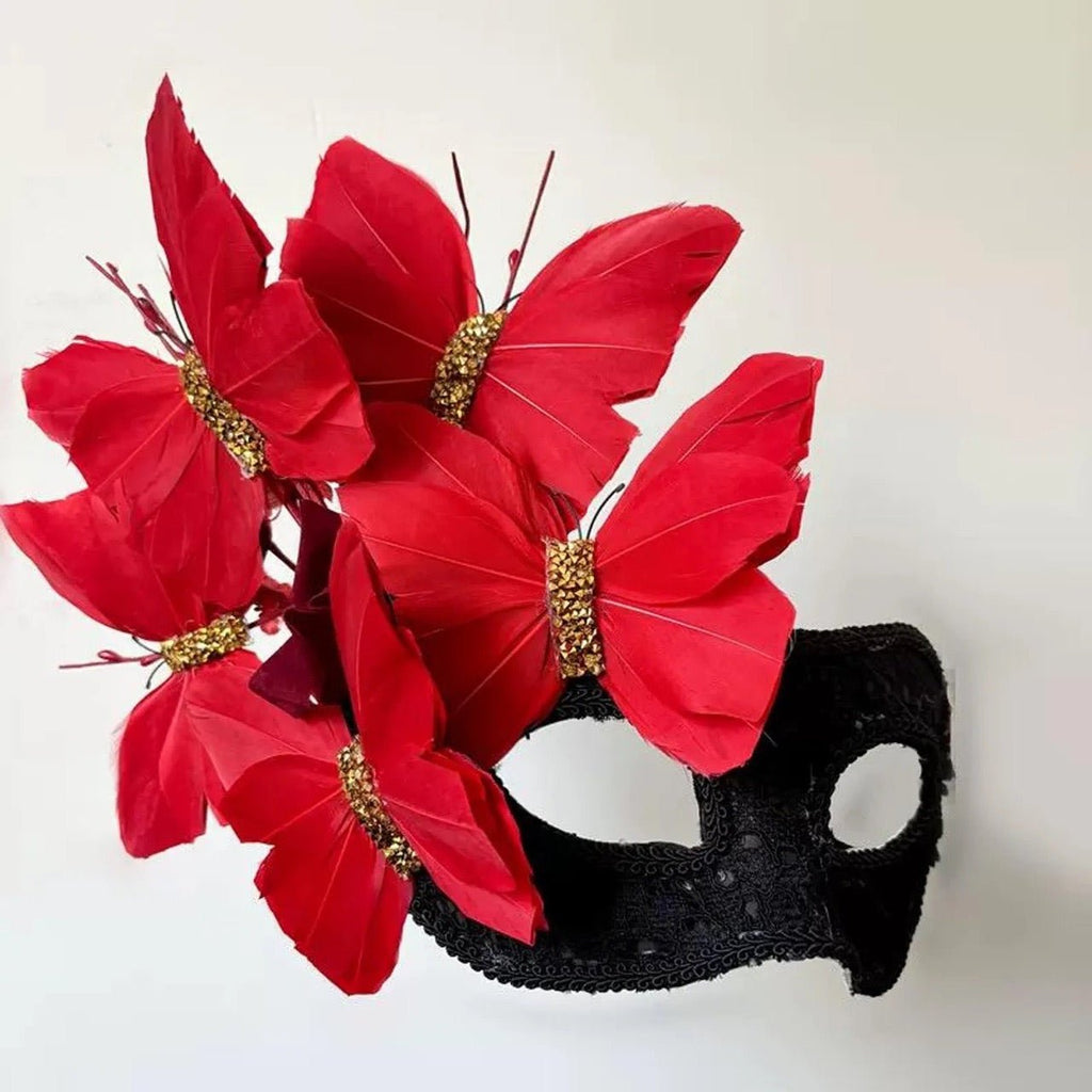 Gold Butterfly Masquerade Mask - EclipseAdorn