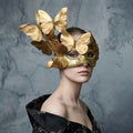Gold Butterfly Masquerade Mask - EclipseAdorn