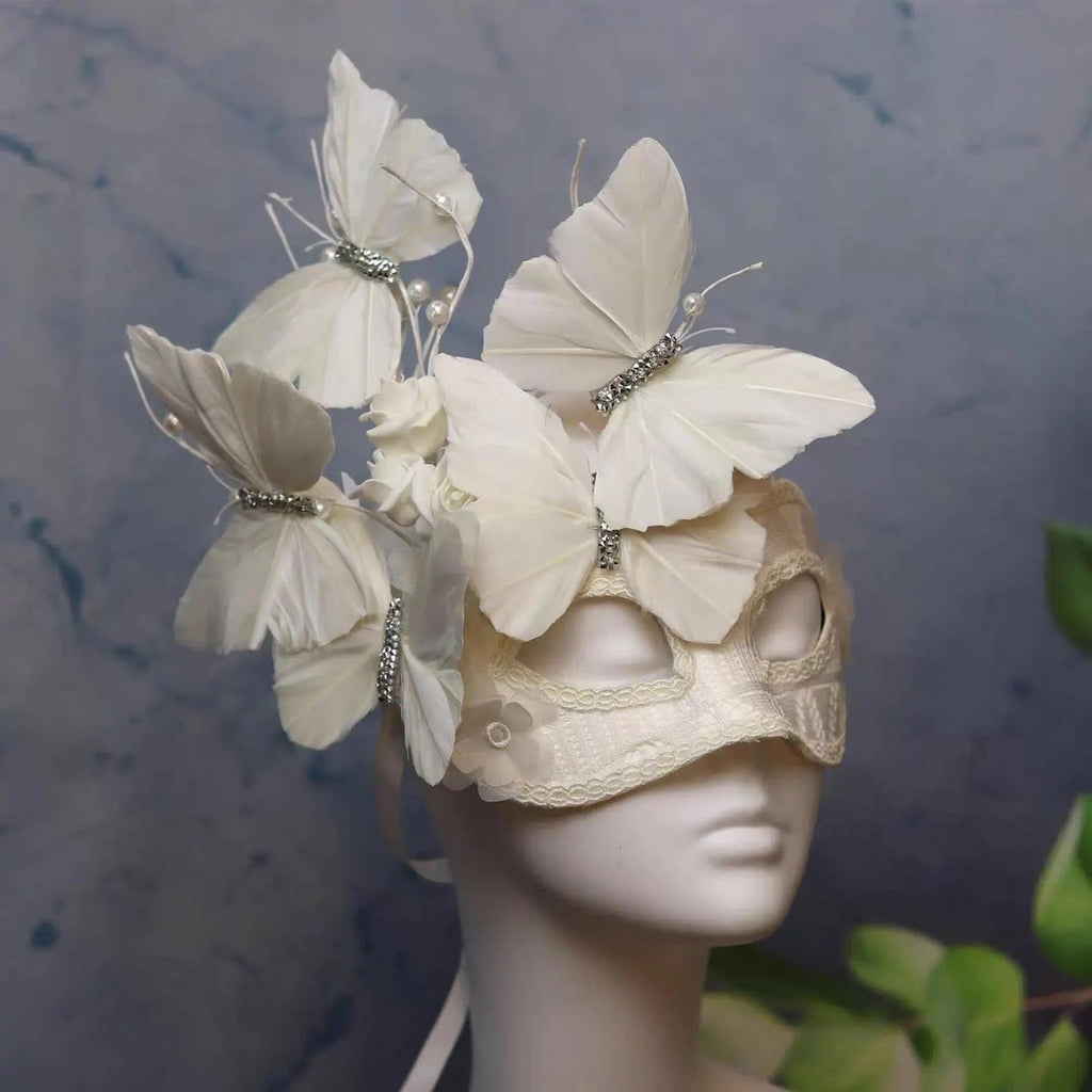 Gold Butterfly Masquerade Mask - EclipseAdorn