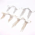 Additional handmade details of the Gold & Silver Rhinestone Fringe Eyewear Masquerade Mask