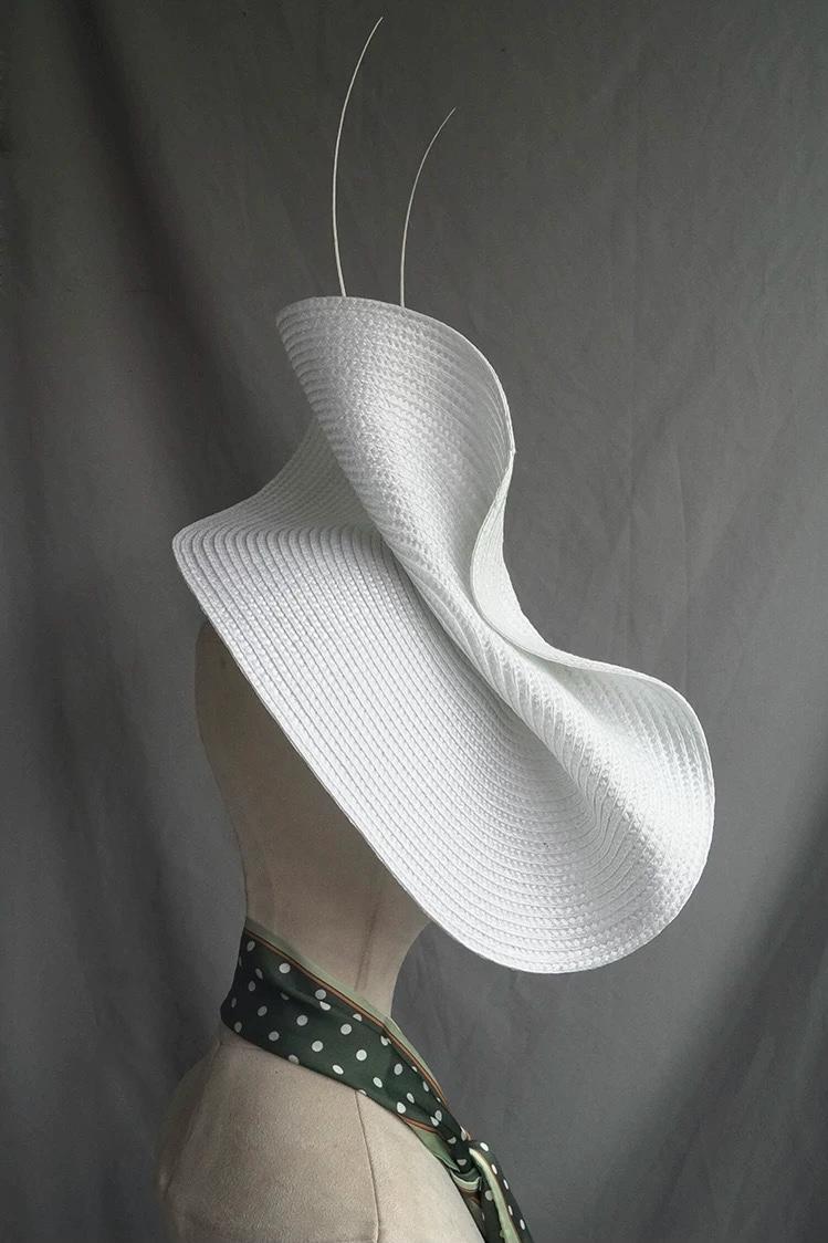 Additional handmade details of the Sculptural Derby Hat