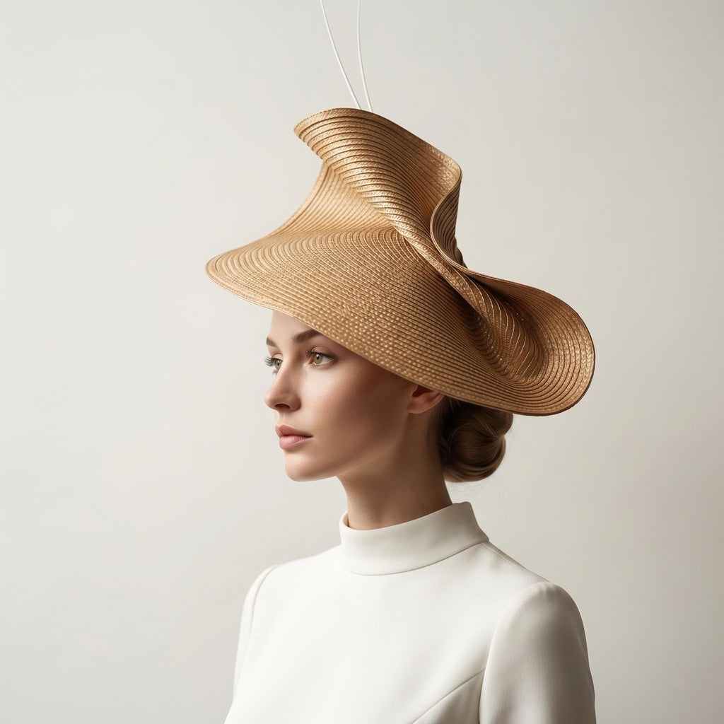 Handcrafted Sculptural Derby Hat by EclipseAdorn