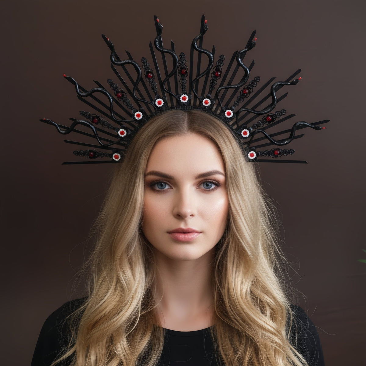 Medusa Snake Halo Headpiece - EclipseAdorn