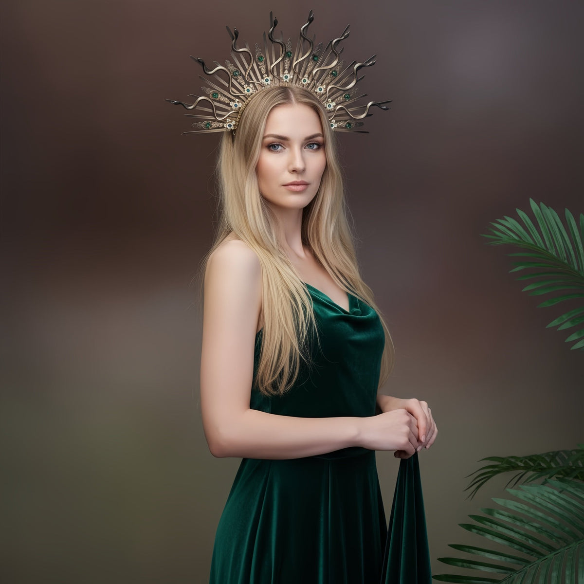 Medusa Snake Halo Headpiece - EclipseAdorn