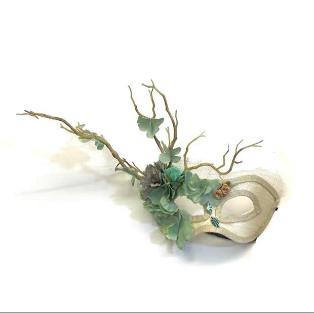 White Branch Masquerade Mask Masquerade Mask variant_title - EclipseAdorn