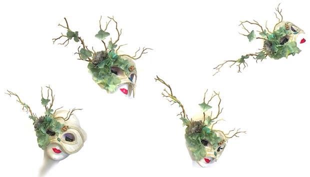 White Branch Masquerade Mask Masquerade Mask variant_title - EclipseAdorn