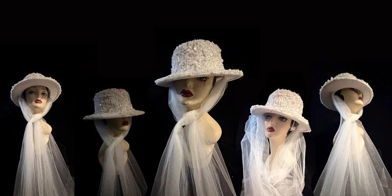 White Vintage Lace Pillbox Hat Pillbox Hat variant_title - EclipseAdorn